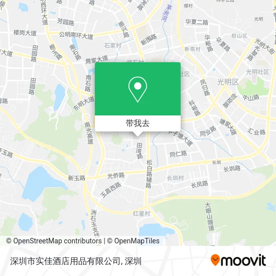 深圳市实佳酒店用品有限公司地图
