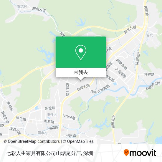 七彩人生家具有限公司山塘尾分厂地图