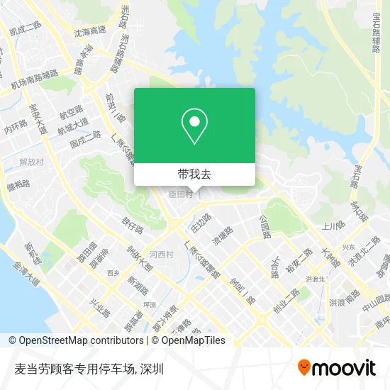 麦当劳顾客专用停车场地图