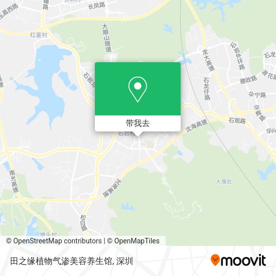 田之缘植物气渗美容养生馆地图
