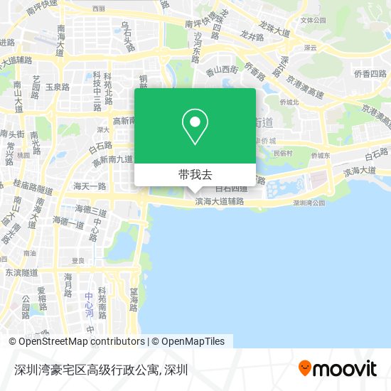 深圳湾豪宅区高级行政公寓地图