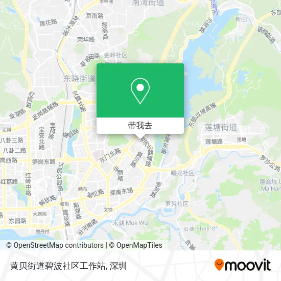 黄贝街道碧波社区工作站地图