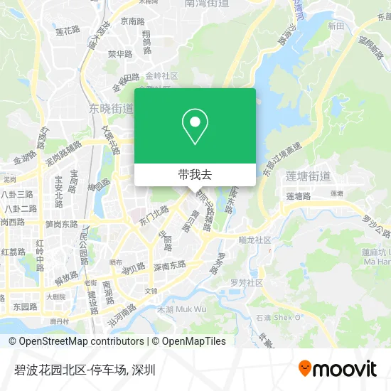 碧波花园北区-停车场地图