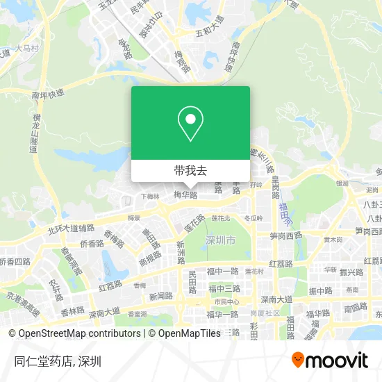 同仁堂药店地图
