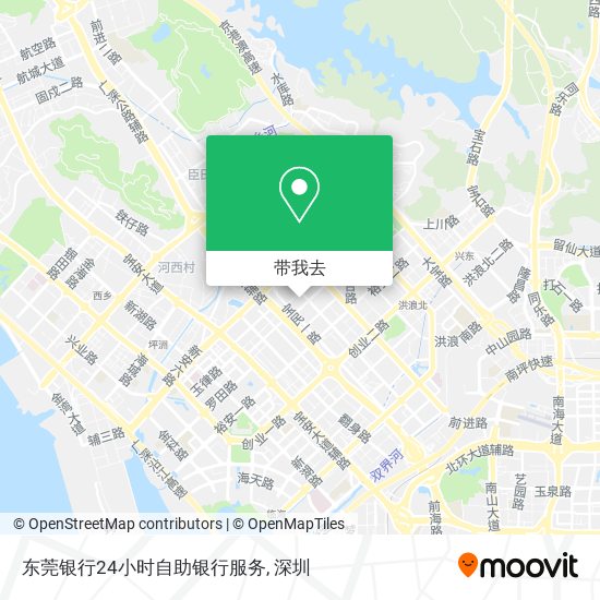 东莞银行24小时自助银行服务地图