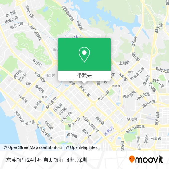 东莞银行24小时自助银行服务地图