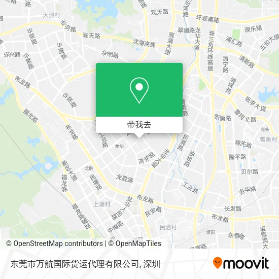 东莞市万航国际货运代理有限公司地图