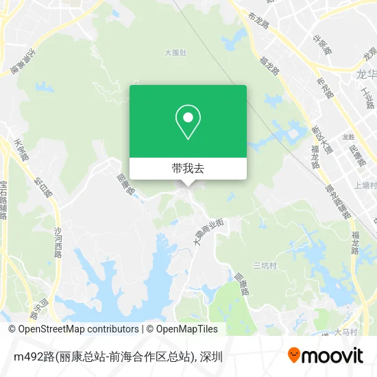 m492路(丽康总站-前海合作区总站)地图