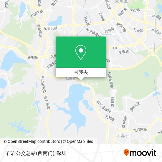 石岩公交总站(西南门)地图