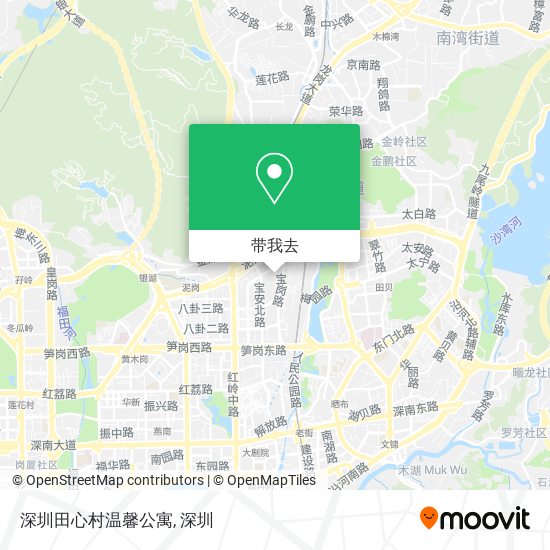 深圳田心村温馨公寓地图