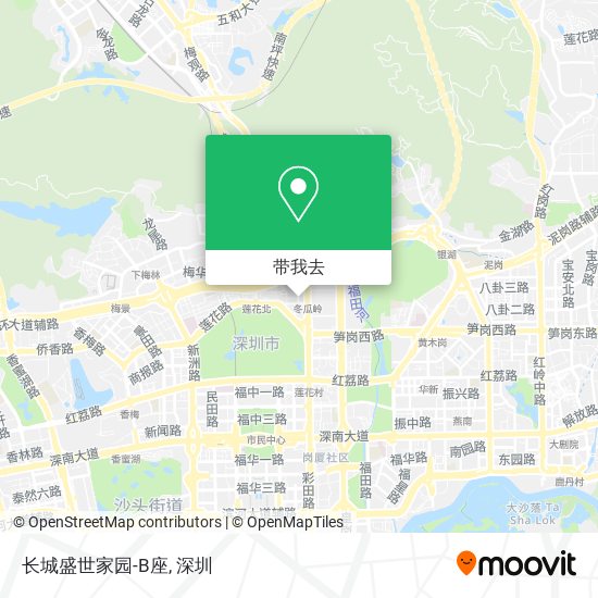 长城盛世家园-B座地图