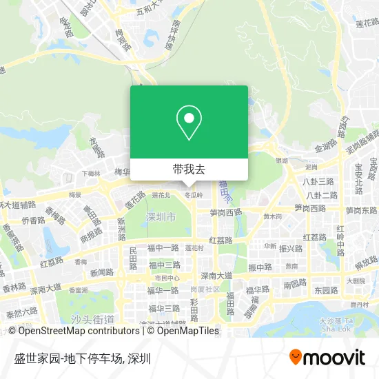 盛世家园-地下停车场地图