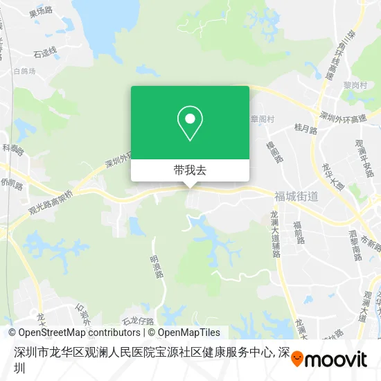 深圳市龙华区观澜人民医院宝源社区健康服务中心地图