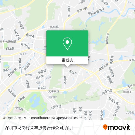 深圳市龙岗好莱丰股份合作公司地图