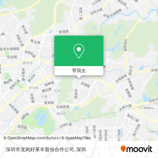 深圳市龙岗好莱丰股份合作公司地图