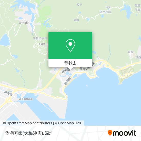 华润万家(大梅沙店)地图