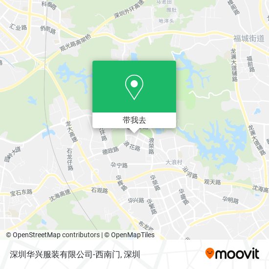 深圳华兴服装有限公司-西南门地图