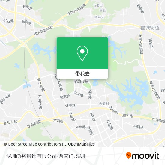 深圳尚裕服饰有限公司-西南门地图