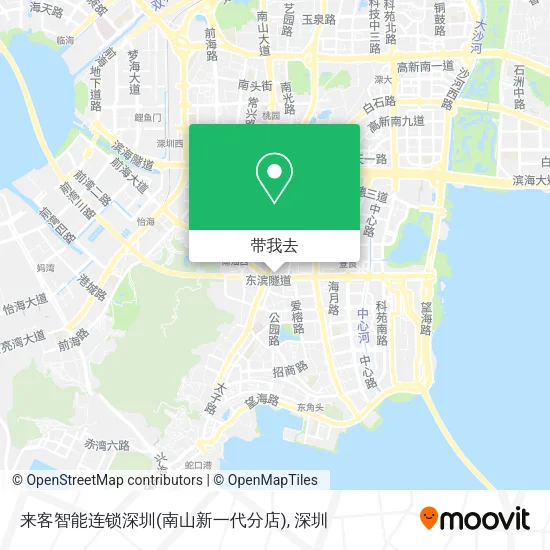 来客智能连锁深圳(南山新一代分店)地图