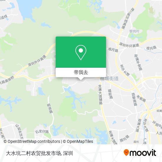 大水坑二村农贸批发市场地图
