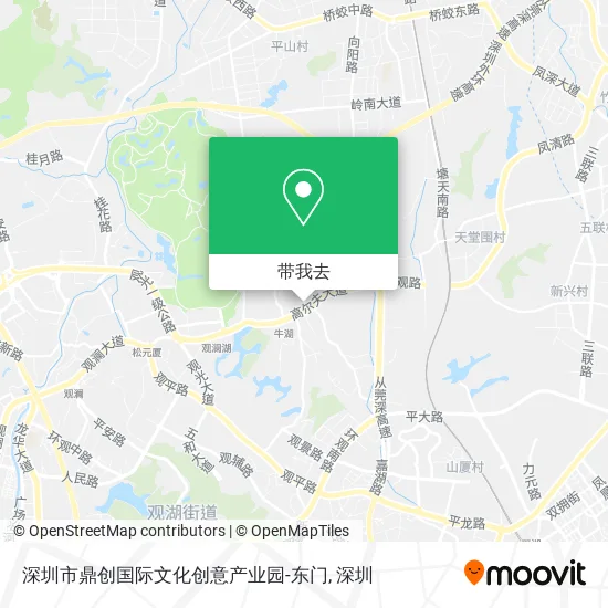 深圳市鼎创国际文化创意产业园-东门地图