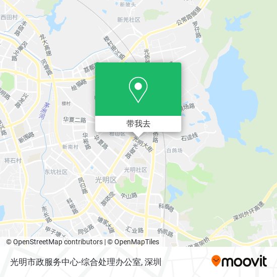光明市政服务中心-综合处理办公室地图
