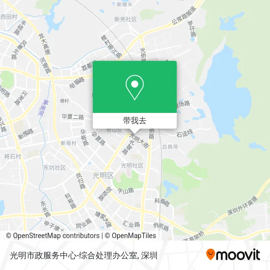 光明市政服务中心-综合处理办公室地图