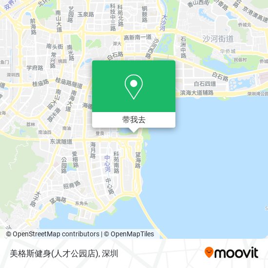 美格斯健身(人才公园店)地图
