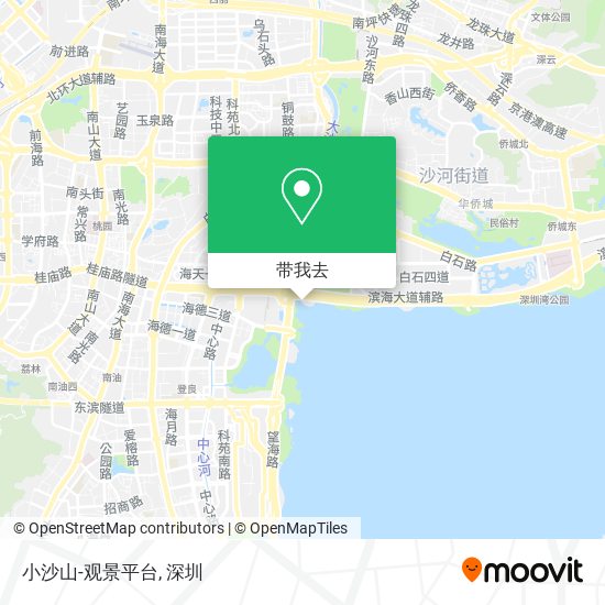 小沙山-观景平台地图
