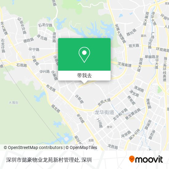 深圳市懿豪物业龙苑新村管理处地图