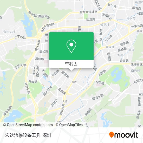 宏达汽修设备工具地图