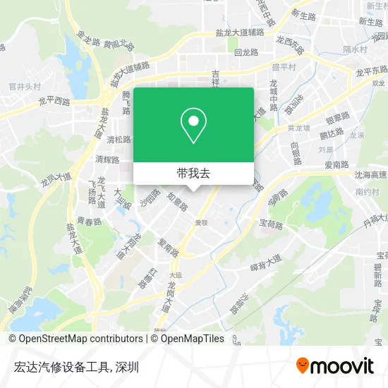 宏达汽修设备工具地图