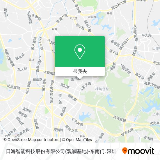 日海智能科技股份有限公司(观澜基地)-东南门地图