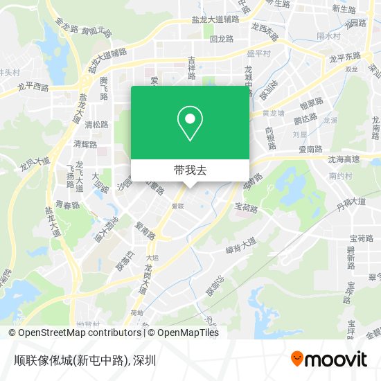顺联傢俬城(新屯中路)地图