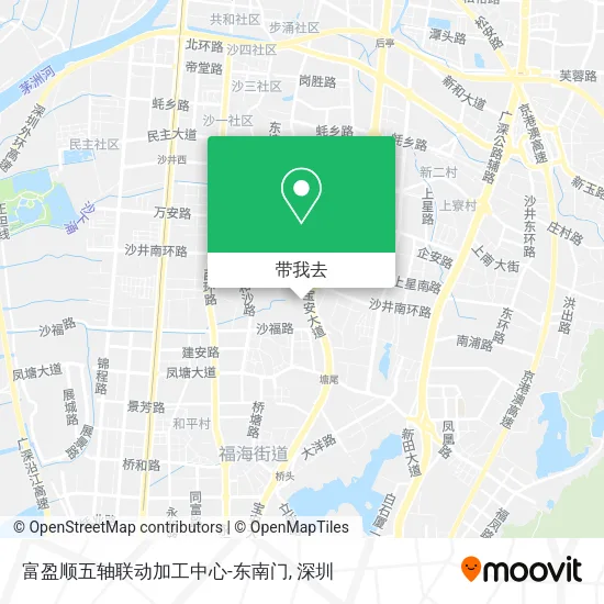 富盈顺五轴联动加工中心-东南门地图