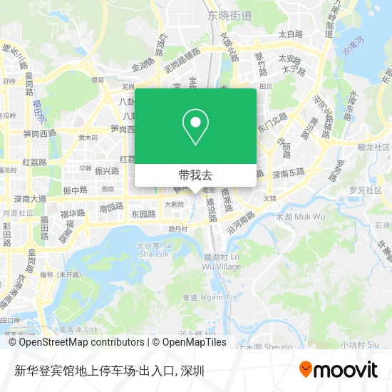 新华登宾馆地上停车场-出入口地图