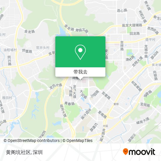 黄阁坑社区地图