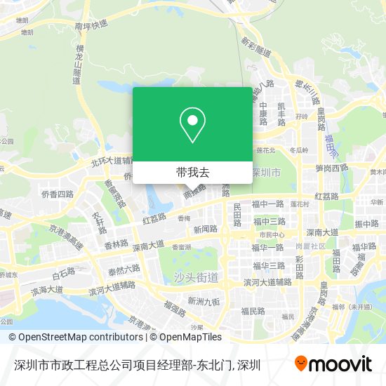 深圳市市政工程总公司项目经理部-东北门地图