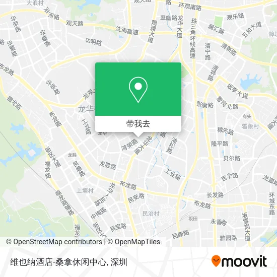 维也纳酒店-桑拿休闲中心地图