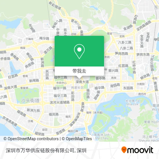 深圳市万华供应链股份有限公司地图