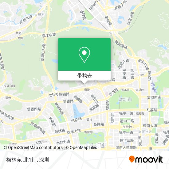梅林苑-北1门地图