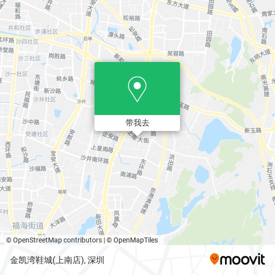 金凯湾鞋城(上南店)地图