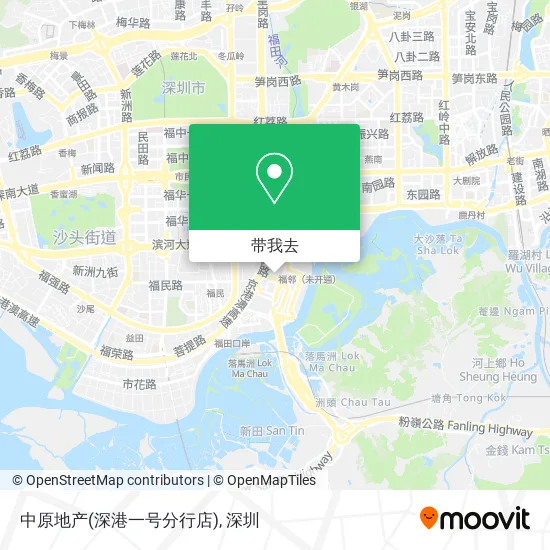 中原地产(深港一号分行店)地图