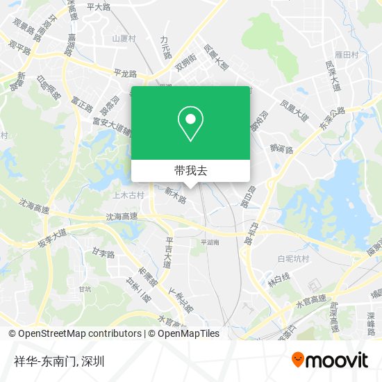 祥华-东南门地图