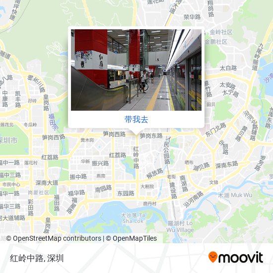 红岭中路地图