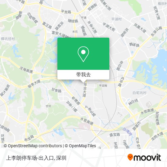 上李朗停车场-出入口地图