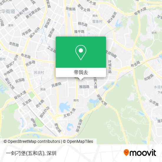 一剑刁堡(五和店)地图