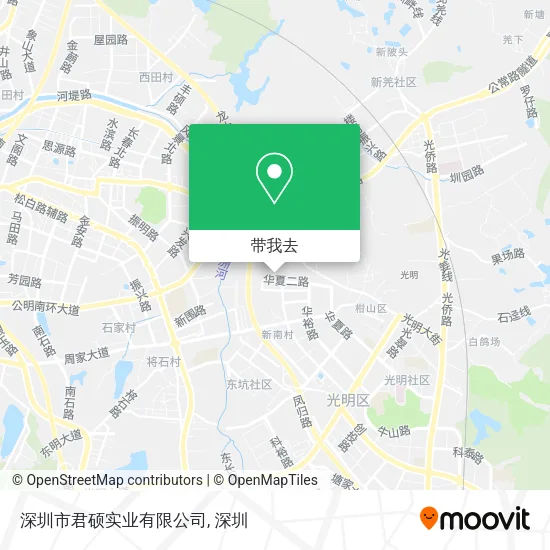 深圳市君硕实业有限公司地图
