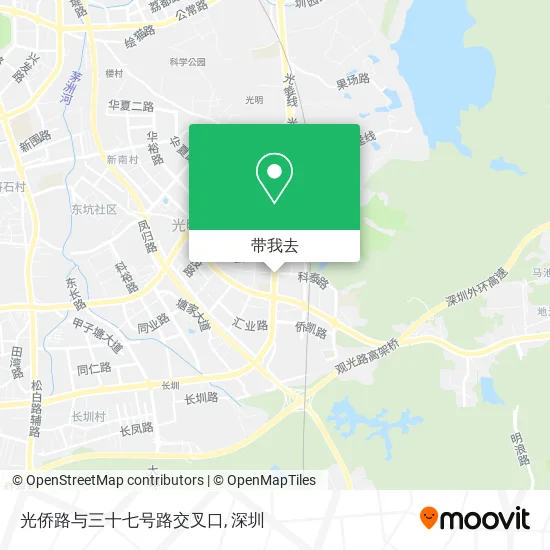 光侨路与三十七号路交叉口地图