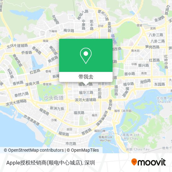 Apple授权经销商(顺电中心城店)地图